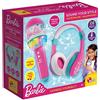 LISCIANIGIOCHI S.P.A. BARBIE SET MICROFONO E CUFFIE, BLUETOOTH, LUCI MULTICOLORI, 30X10X10 CM