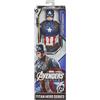 M.V.GIOCHI SRLS Avengers Titan Hero Captain America, action figure 30 cm, personaggio Marvel, giocattolo supereroi, per bambini, serie Disney