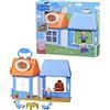 TOYS ONE S.R.L. PEPPA PIG F2169, PLAYSET PIZZERIA CON PERSONAGGIO, ACCESSORI CUCINA, GIOCO BAMBINI +3 ANNI