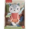 TOYS ONE S.R.L. LEOPARDINO ECO AMICI DEL PIANETA FP HKD64 - PELUCHE SENSORIALE FISHER-PRICE DA 3 MESI, 95% MATERIALE RICICLATO, 31×18×21 CM