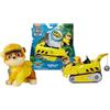 SPIN MASTER ITALIA SRL PAW Patrol Jungle Pups, Veicolo Rinoceronte di Rubble, Veicolo Giocattolo con Personaggio Rubble da Collezione
