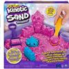 SPIN MASTER ITALIA SRL Kinetic Sand, sabbia cinetica rosa, glitterata, castello di sabbia, giocattoli per bambini, accessori inclusi
