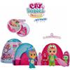 IMC TOYS ITALIA S.R.L. Cry Babies Magic Tears Icy World Dinos, Bambola Dinosauro a Sorpresa e Cucciolo di Dinosauro, Giocattolo per Bambini +3 Anni
