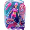 TOYS ONE S.R.L. BARBIE MERMAID POWER HHG52, SIRENA MALIBU ROBERTS, CON CUCCIOLO, PINNE INTERCAMBIABILI, SPAZZOLA E ACCESSORI, GIOCATTOLO 3+ ANNI