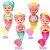 IMC TOYS ITALIA S.R.L. Bloopies Shimmer Mermaids, bambole sirene assortite, ciondoli scintillanti, spruzzano acqua, giocattolo per bambini 18 mesi+