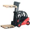 BRUDER SPIELWAREN Carrello Elevatore Linde H30D, Gancio di Traino, 2 Pallet Inclusi, Scala 1:16, Giocattolo Bruder
