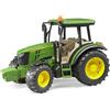 BRUDER SPIELWAREN John Deere Trattore Agricolo Bruder, John Deere 5115 M, Trattore con Attacco Anteriore e Posteriore, Giocattolo per Bambini
