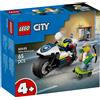 LEGO SPA LEGO CITY 60455 MOTO DELLA POLIZIA, CON MINIFIGURE ED ACCESSORI, PER BAMBINI + 5 ANNI