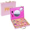 NICE SRL PINKIT Selfie Ring Suitcase - Valigetta Make Up con Specchio e Anello Luminoso per Selfie