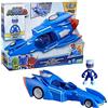 TOYS ONE S.R.L. PJ MASKS F6213 CAT RACER CON PERSONAGGIO, VEICOLO SUPER PIGIAMINI, GIOCATTOLO PER BAMBINI