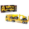 M3 "Camion Trasporto 2 Veicoli Cantiere - Bisarca con Luci e Suoni, Giocattolo da Cantiere"