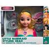 GRANDI GIOCHI S.R.L. Princess Styling Head Sirenetta, Testa da Acconciare, Accessori Inclusi, Lunghi Capelli Pettinabili