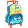 M3 "Trolley Junior Auto - Zaino Scuola con Diverse Tasche e Scomparti per Bambini"