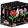 NICE SRL Nice Flower mattoncini fiori, costruzioni componibili, bouquet fiorito, gioco creativo bambini, set assortito, 12 varianti