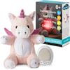 PROLUDIS GIOCATTOLI SRL CLOUD B 7702-UC, LILY UNICORNO ROSA, LUCE NOTTURNA PELUCHE, LAMPADA PER BAMBINI, VEGLIA NOTTURNA SOFFUSA