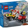 LEGO SPA CITY 60458 PACK VEICOLI DA CORSA:PIZZAIOLO CONTRO POMPIERE LEGO