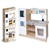 TEOREMA S.R.L. MEGA CUCINA IN LEGNO CLASSICA 83CM CON LAVELLO, FATTO DI LEGNO, GIOCO EDUCATIVO