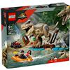 LEGO SPA LEGO JURASSIC WORLD 76975 FUGA SUL FIUME DAL T-REX DINOSAURO A GIOCATTOLO +5 ANNI