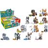 GLOBO S.P.A. Cubix Cani e Gatti Assortiti, Gioco Costruzioni per Bambini