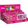 LISCIANIGIOCHI S.R.L. BARBIE TRENDY TROUSSE, KIT MAKE-UP, LIPGLOSS, OMBRETTI, ROSSETTI, 20X18X6 CM