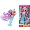 MGA ENTERTAINMENT BELGIUM B.V.B.A. LOL SURPRISE 510444 MERMAID LANA MARINE, BAMBOLA ALLA MODA, CODA CAMBIA COLORE, PINNA MOBILE, ACCESSORI, 4+