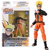 M.V.GIOCHI SRLS BANDAI, ANIME HEROES, NARUTO UZUMAKI SAGE MODE, NARUTO SHIPPUDEN, FIGURA 17 CM, FIGURINA SNODATA