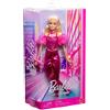 MATTEL ITALY SRL Barbie Fashionista Deluxe Metallic Bionda - Abito Rosa Metallizzato e Accessori