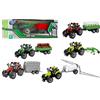GLOBO S.P.A. Mezzo Agricolo con Rimorchio Assortito 43096, Trattore e Veicoli Agricoli Giocattolo