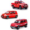 BBURAGO ITALIA S.R.L. MODELLINO, AUTOMEZZI VIGILI DEL FUOCO, SCALA 1:43, DIE-CAST, BURAGO, LICENZA UFFICIALE, DETTAGLI REALISTICI, 6. 9X6. 3X13. 8 CM