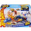 MATTEL ITALY SRL Hot Wheels City Mega Loop Garage - Playset Multilivello con Auto e Elicottero