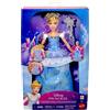 TOYS ONE S.R.L. MATTEL PRINCESS CENERENTOLA BALLO INCANTATO, ABITO CON LUCI, BACCHETTA MAGICA CON SUONI