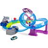SIMBA TOYS ITALIA SRL PISTA DA CORSA WHITE SHARK, AUTO GIOCATTOLO IN METALLO, LUCI E SUONI, +3 ANNI