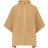 Twinset Milano  Poncho in maglia a coste con zip