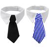 FIBOUND 2 Pezzi Cravatta Regolabile Animali Domestici, Cane Gatto Papillon Sposa, Papillon Regolabile Puppy, Pet Cat Dog Bow Tie, Papillon Collare Gatto, per Piccole e Medie Dimensioni Pet Decorazioni