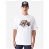 New Era Infill Los Angeles Lakers M - T-shirt - Uomo - Bianco
