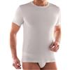 Liabel Maglietta Intima Uomo Felpata 3-6 Pezzi Girocollo Maglia Uomo in Caldo Cotone Pettinato, Maglia Intima Uomo Invernale 3868G (3 Pezzi Bianco M)