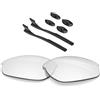 BlazerBuck Lenti di ricambio polarizzate e kit di calzini per occhiali da sole Oakley Half Jacket 2.0 OO9144, Hd Clear With Blue Light Blocking, Taglia unica