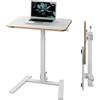 Leitz Ergo Scrivania piccola Sit-Stand Pieghevole e Compatta, Leggera e Portatile, Ergonomica per l'Uso in Casa e in Ufficio, Supporta fino a 20 kg, 65 cm x 46 cm, Bianco, 65880001