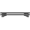 Menabo 000085900000 Tiger Black - Barra da tetto in alluminio, Per veicoli con rails, Nero