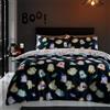 Catherine Lansfield Set copripiumino singolo reversibile con federa, motivo fantasmi di Halloween, colore nero