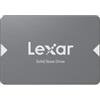 Lexar SSD NS100 512GB 2,5 SATA III (6 Gb/s), interno, velocità di lettura 550 MB/sec, più resistente perché senza parti mobili, nero