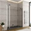 DEGHI Box doccia nicchia 170cm 25 giunto + 100 battente + 50 fisso trasparente 190h - Nilo