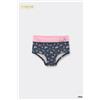 Tezenis 2 Paia Culotte Bimba Cotone Rainbow High Bambina Nero