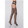 Tezenis Collant Con Reggicalze A Rete Fantasia Floreale Donna