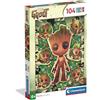 Clementoni - Puzzle per Bambini 104 Pezzi Supercolor, per Bambini 6+ Anni, Illustrazione del Personaggio Marvel Groot, Idea Regalo, Made in Italy, 37,9x26,9 cm, 25051