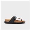 SCHOLL H.F. SHOES ITA. SpA Scholl Tanisha 2.0 Sandalo Etnico in Tessuto Satin Nero