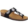 SCHOLL SHOES DUBAI FF MIC+STR W BLK 41