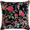 Paoletti Riva Paoletti Paradise Piazza Cuscino - Nero - Multicolore, Cotone, Nero, 50 x 50 cm