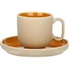 ROSE & TULIPANI MILANO Thun Rose&Tulipani - Tazza Caffè color Zucca in gres, capacità 90 ml, collezione Arpeggio