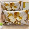PETTI Artigiani Italiani - Coppia di Federe Cuscino 40x70 cm in Microfibra, Cuscini Arredo Camera da Letto, Divano, Salotto, Set 2 Fodere Copricuscino, Federa Floreale 06 20, 100% Made in Italy